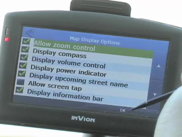InVion&reg; 4 3/10&quot; Touch Screen GPS Navigation Unit - image 4 from the video